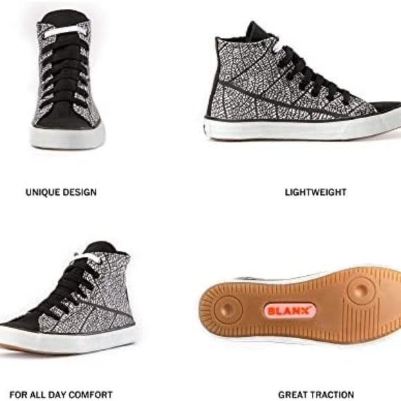 🆕 BLANX" MONICA BERGNA LEAF HIGH-TOP XY // MULTICOLOR - Picture 4 of 5